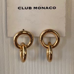 Gold earrings - Dangling studs